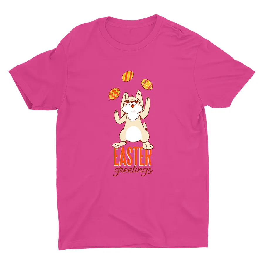Easter Greetings Printed Cotton Tee
