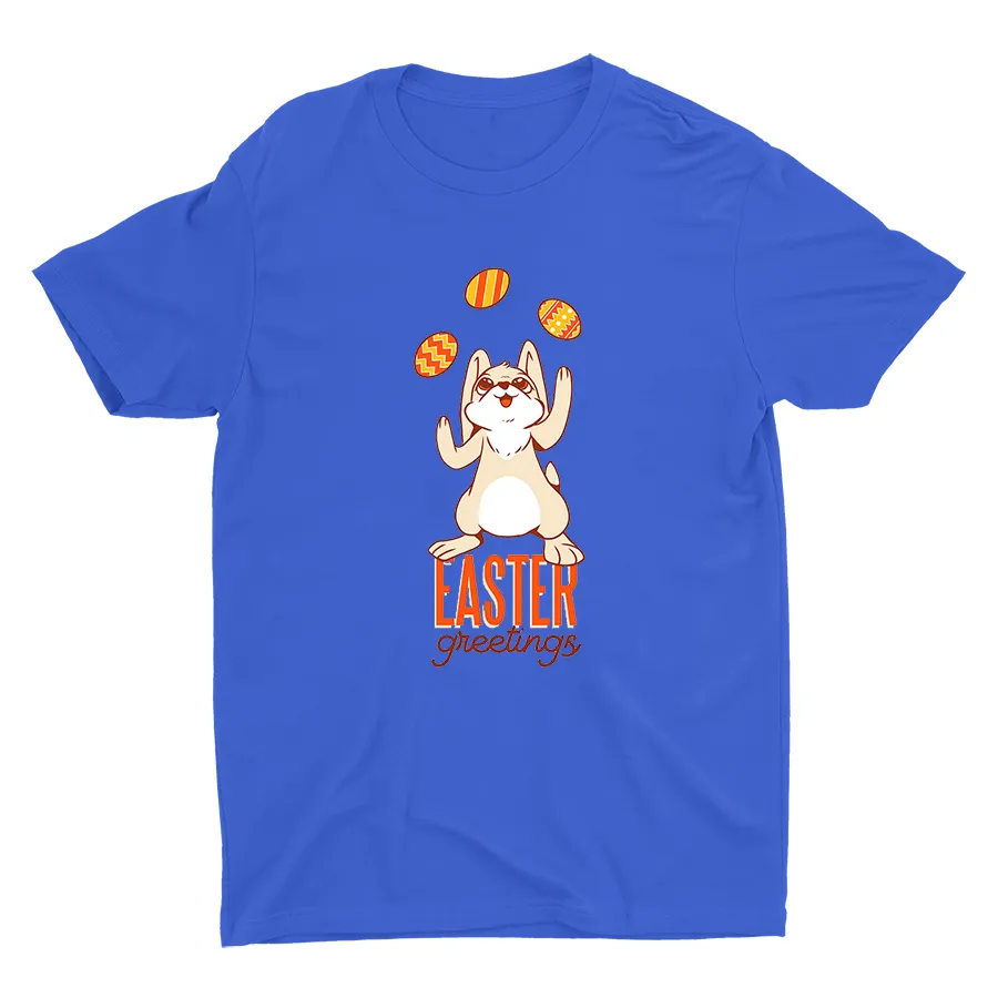 Easter Greetings Printed Cotton Tee