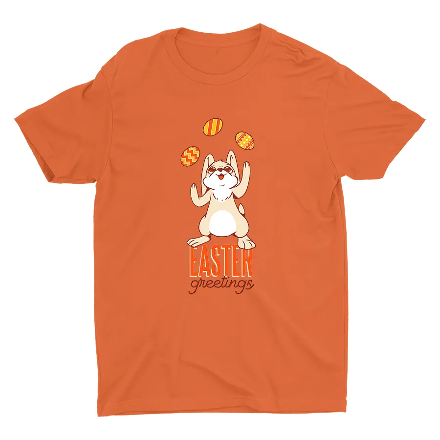 Easter Greetings Printed Cotton Tee