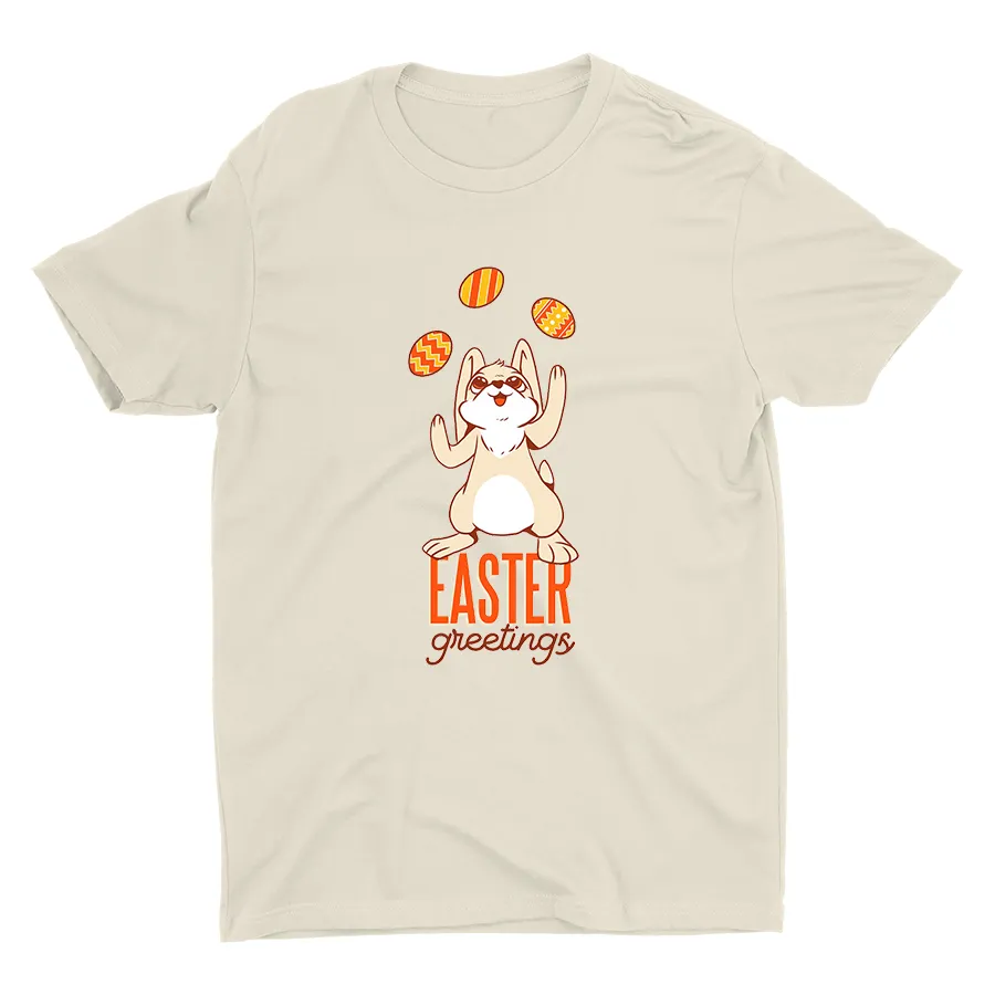Easter Greetings Printed Cotton Tee