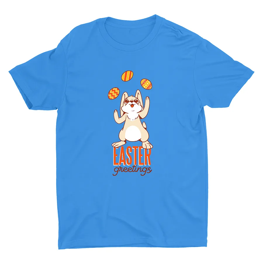 Easter Greetings Printed Cotton Tee