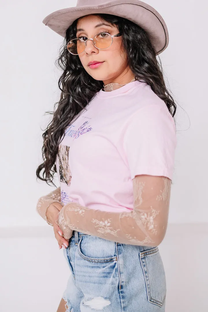 Flowers & Butterfly Vintage Style Graphic Tee