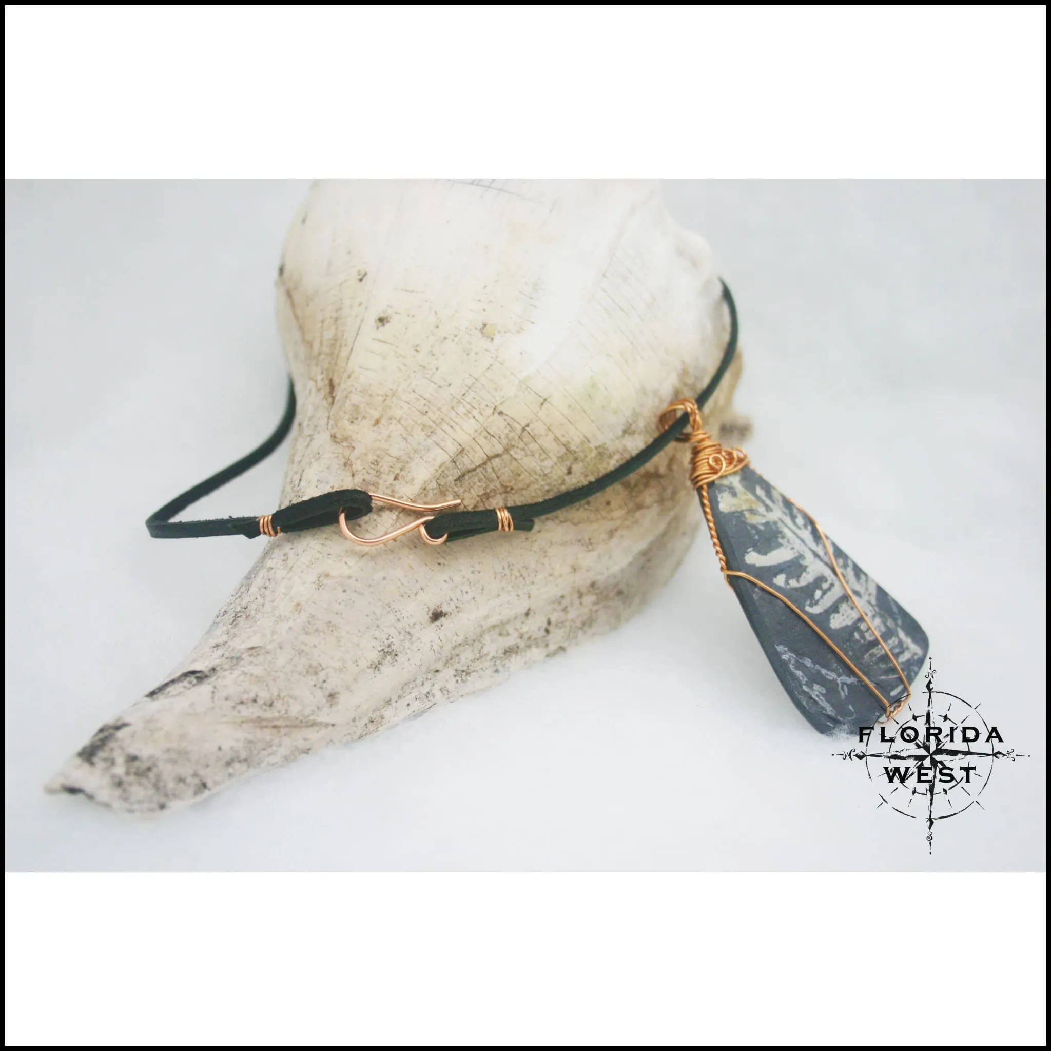Fossilized Fern Necklace (X-Large) - 300 Million Yrs Old
