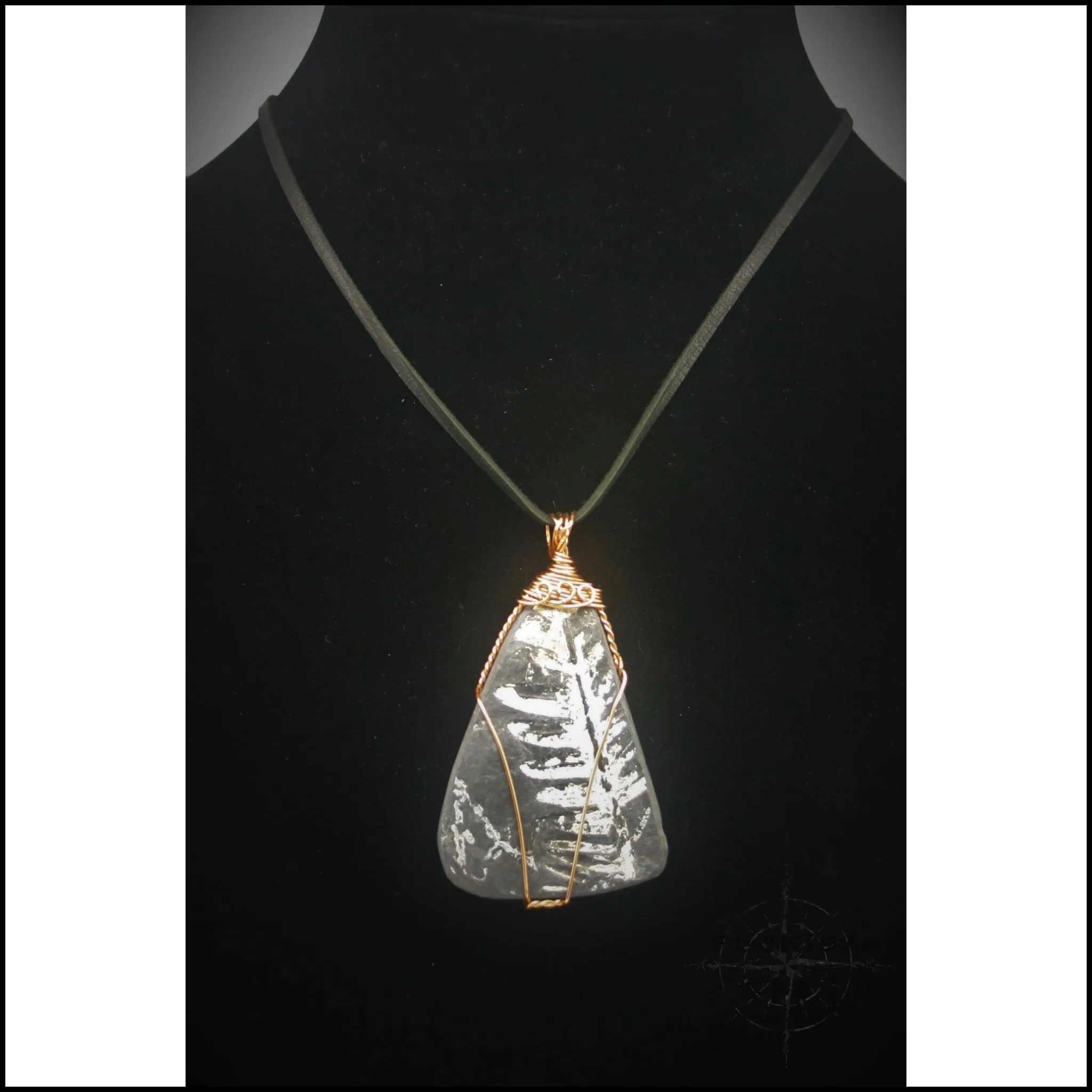 Fossilized Fern Necklace (X-Large) - 300 Million Yrs Old