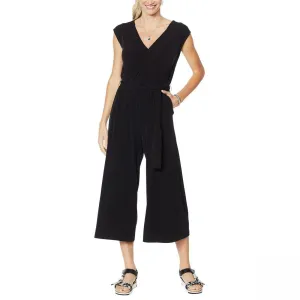 G by Giuliana Women's Belted Cropped Knit Jumpsuit