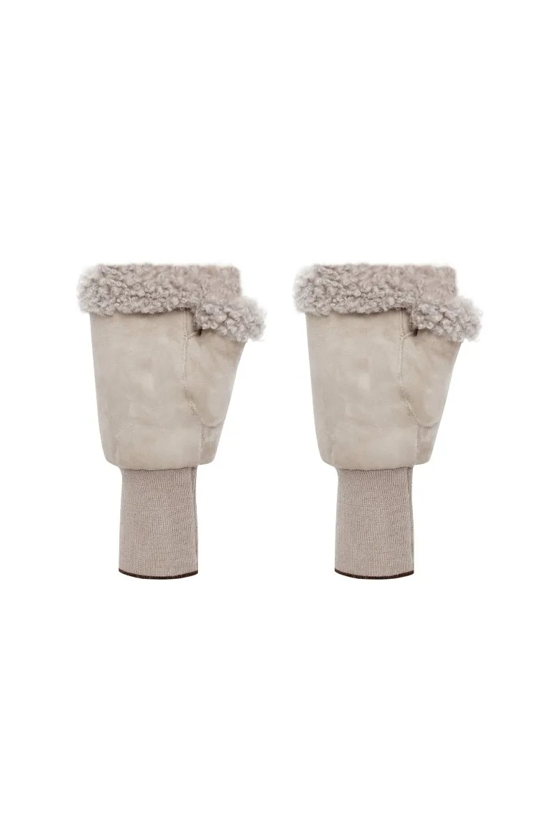 Gisella Women’s Shearling Gloves - Rhino Gray