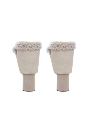 Gisella Women’s Shearling Gloves - Rhino Gray