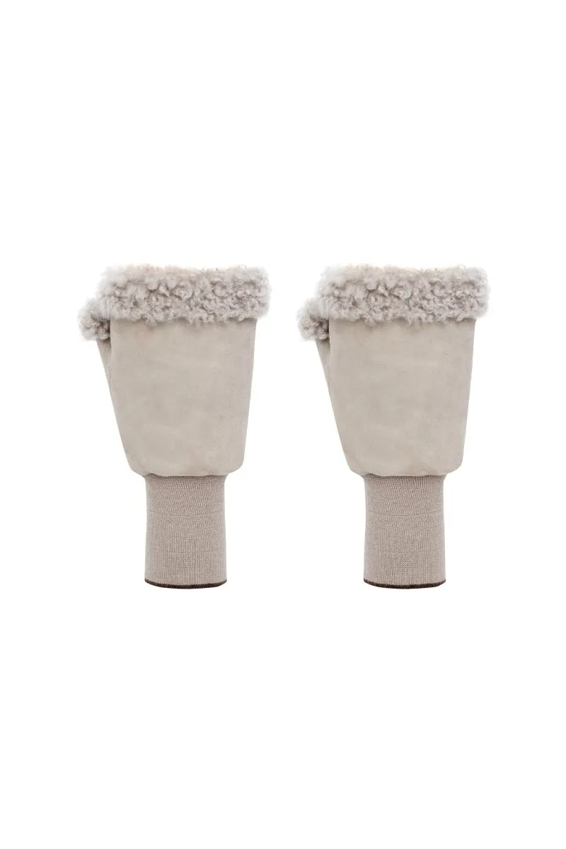 Gisella Women’s Shearling Gloves - Rhino Gray