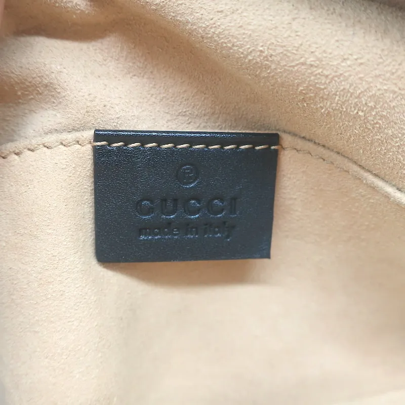 Gucci GG Marmont Belt Bag Black Matelasse Leather Size 75 US 30