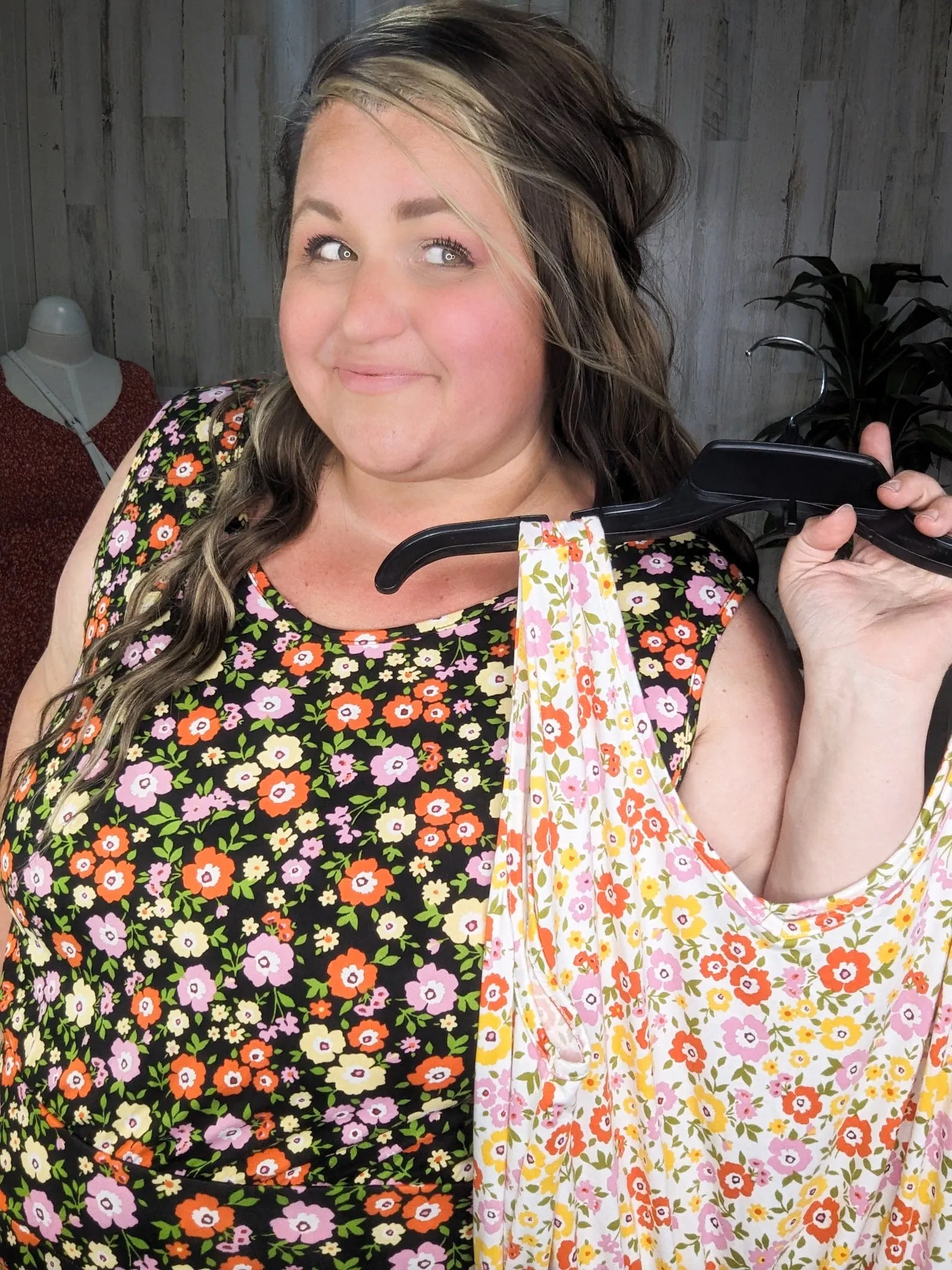 Hailey Comfiest Romper with Pockets in Groovy Florals (2 colors)