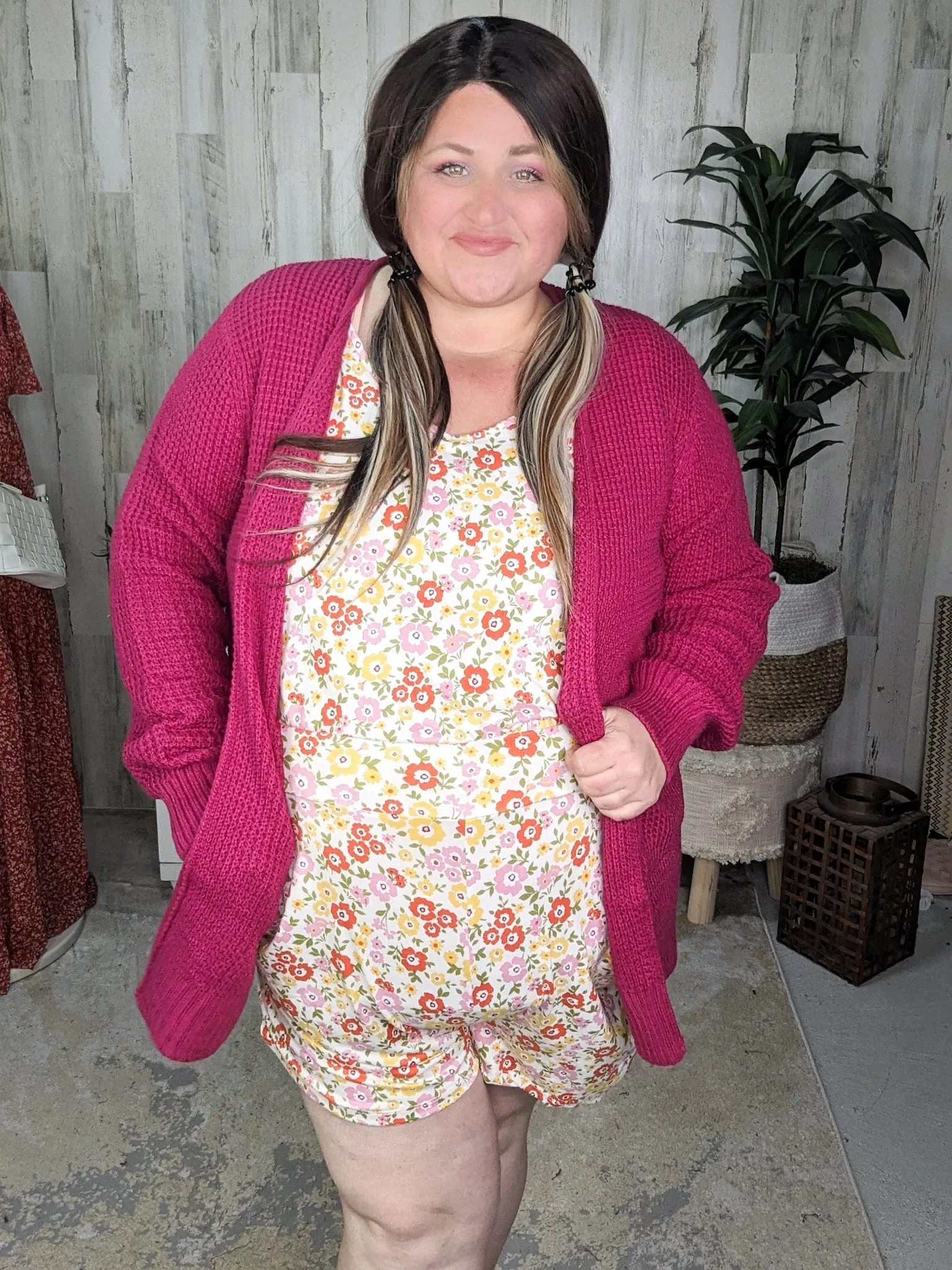 Hailey Comfiest Romper with Pockets in Groovy Florals (2 colors)