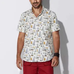 Hawaiian Sailboat Printing Shirts