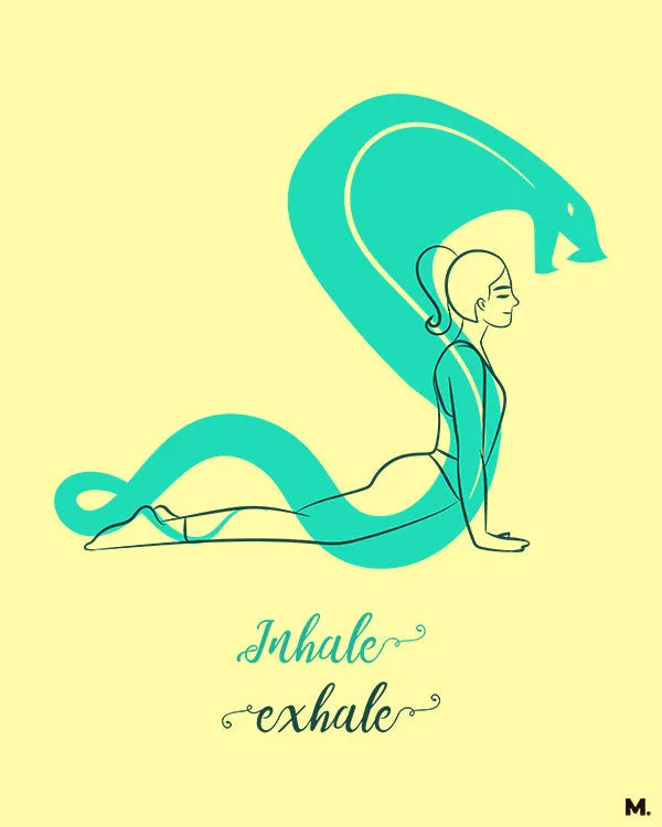 Inhale Exhale printed t shirts