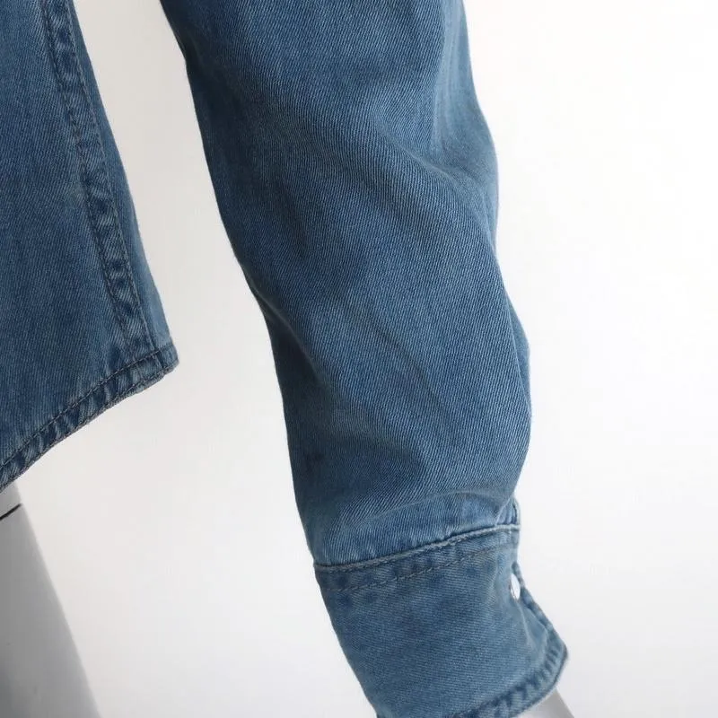 Joe's Jeans Western Denim Shirt Amy Cotton-Tencel Size Small Long Sleeve Top