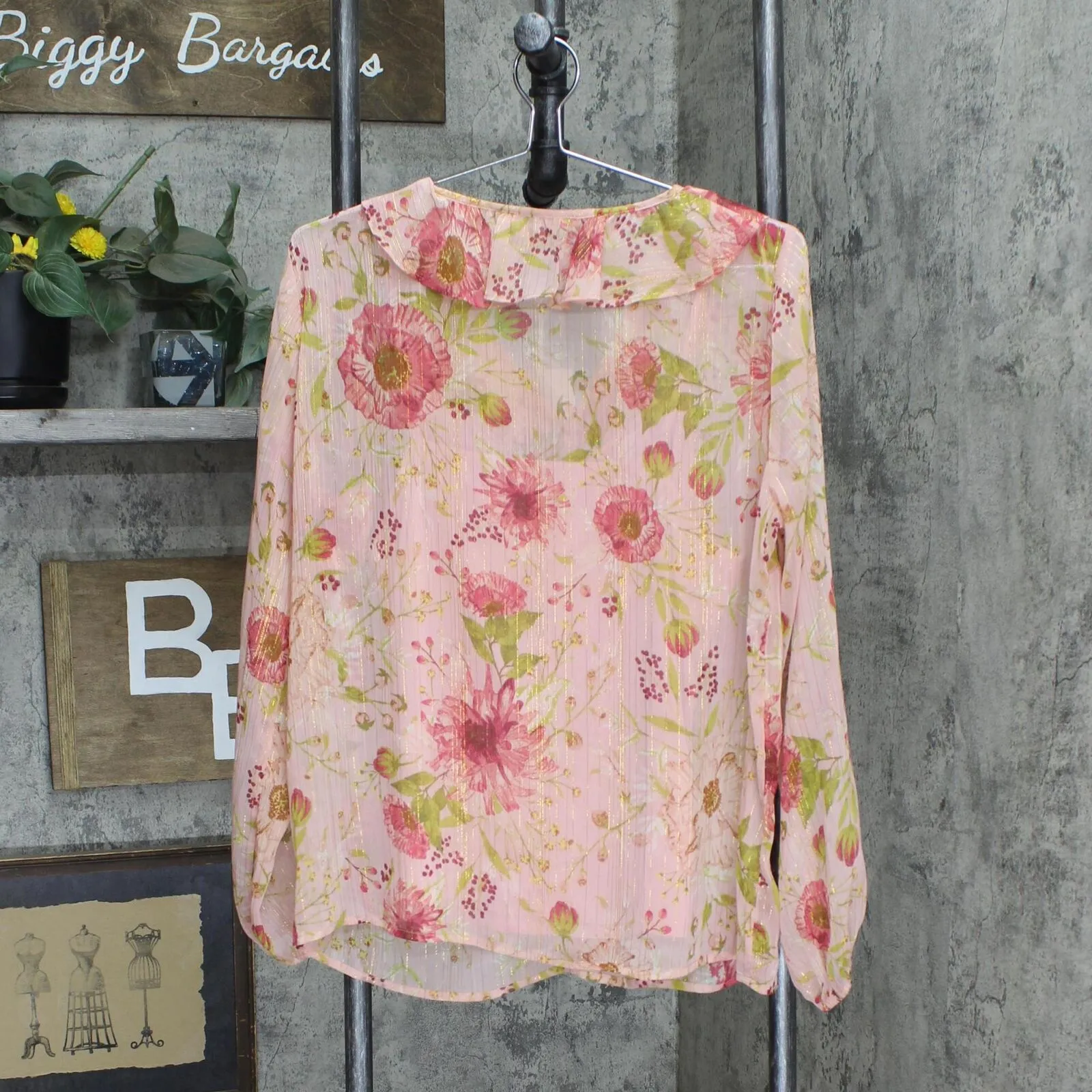 Lc Lauren Conrad Womens Ruffled Peasant Blouse WL23W019RP