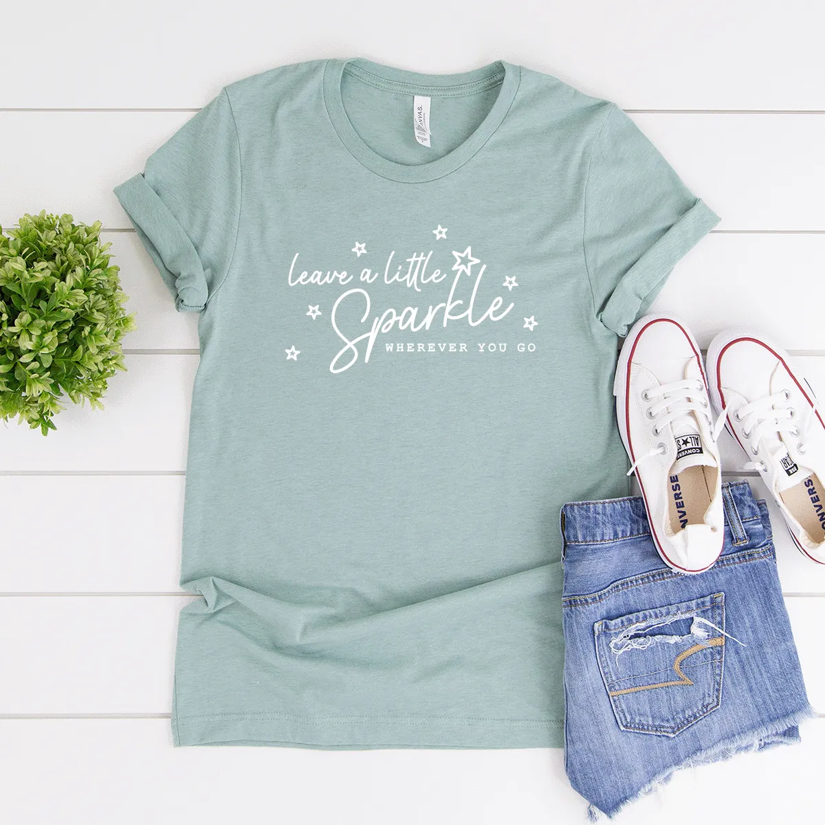 Leave a Little Sparkle Wherever You Go - Bella Canvas Tee
