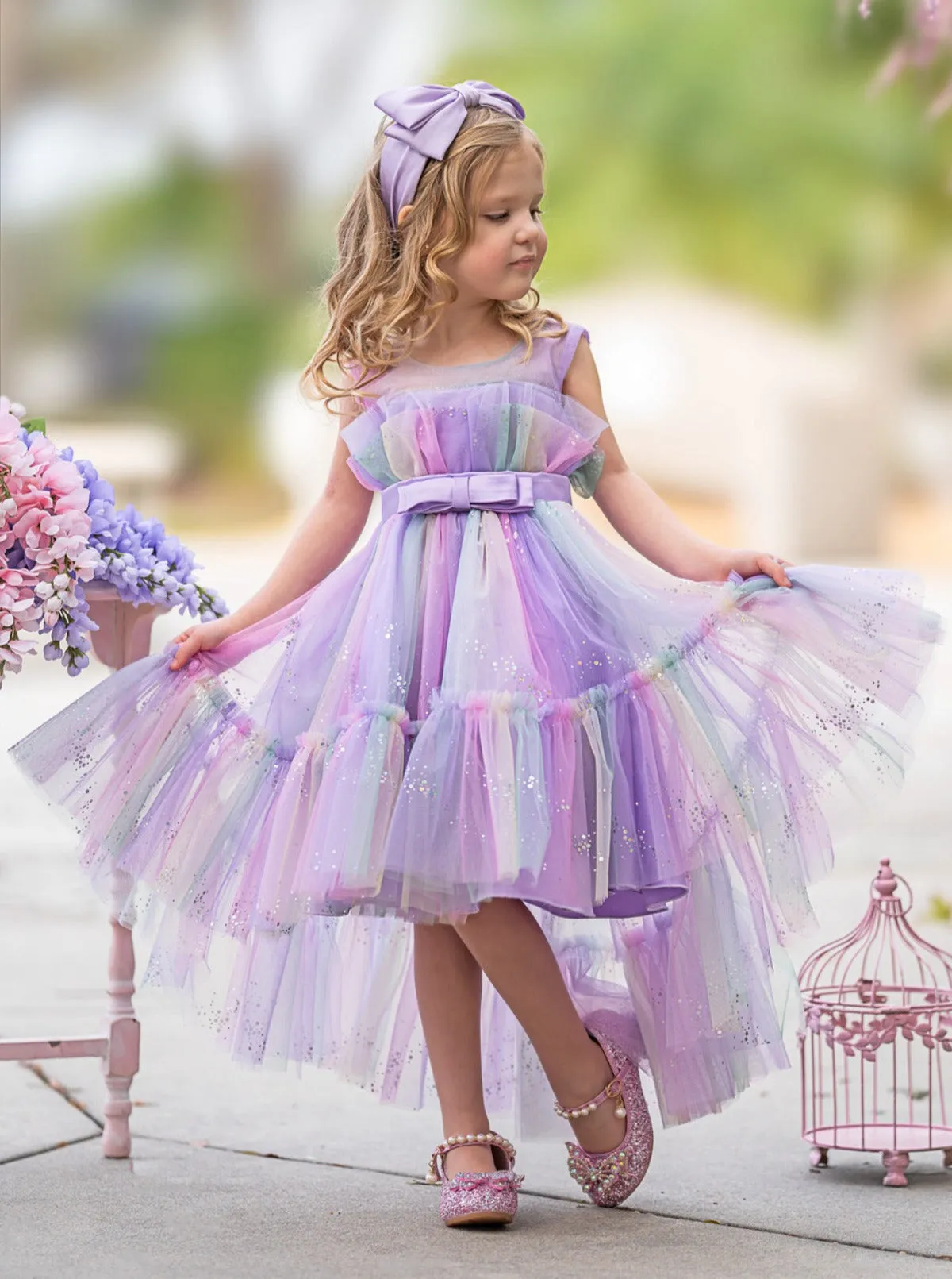 Leave Everyone Stunned Belted Tutu Dress