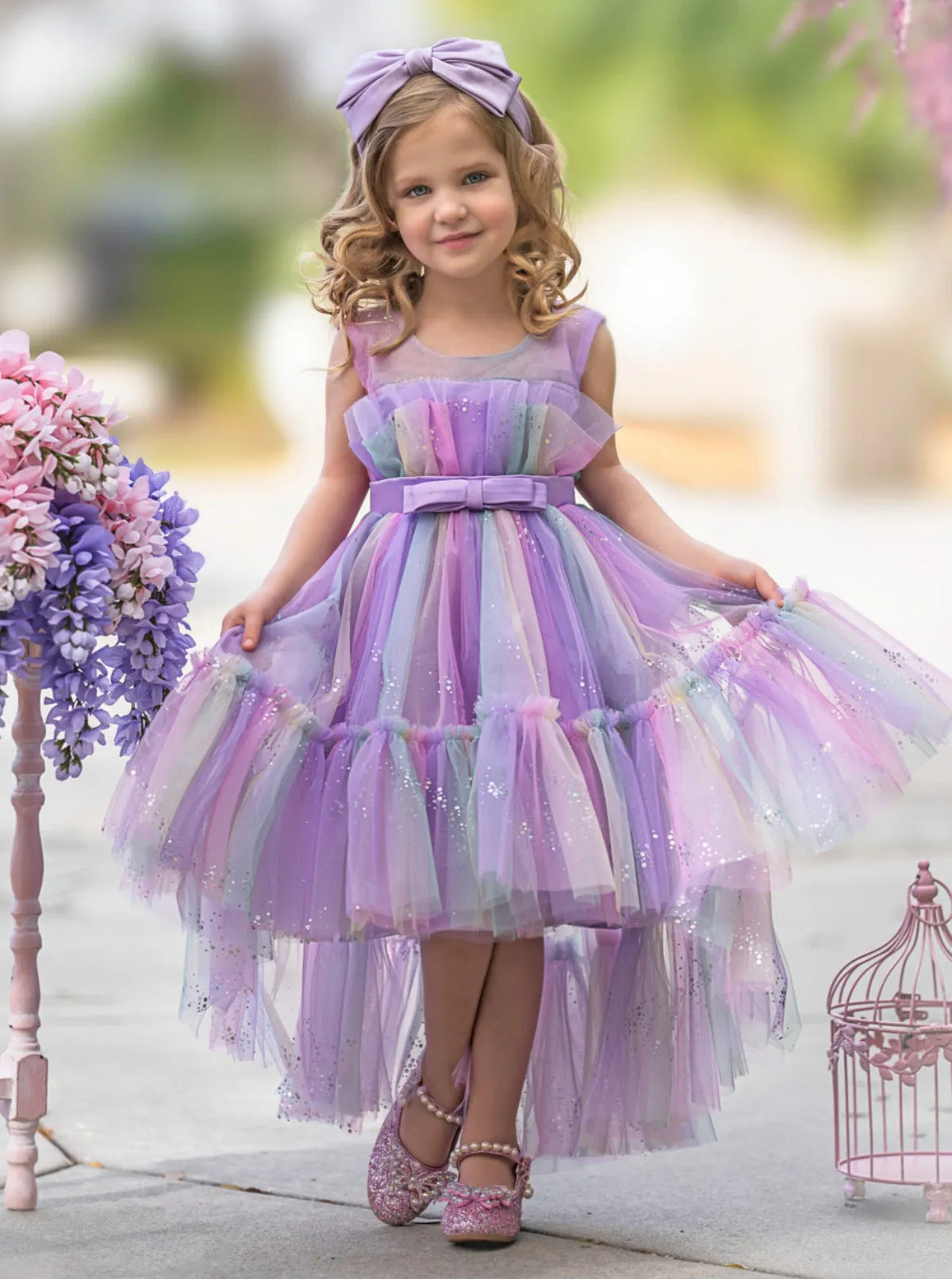Leave Everyone Stunned Belted Tutu Dress