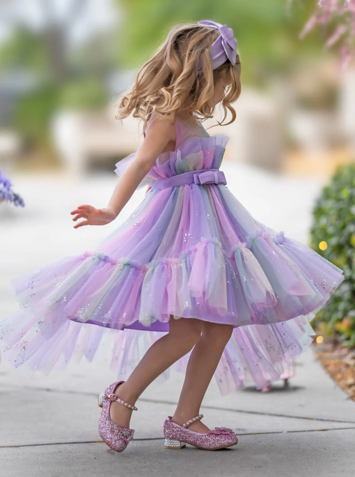 Leave Everyone Stunned Belted Tutu Dress