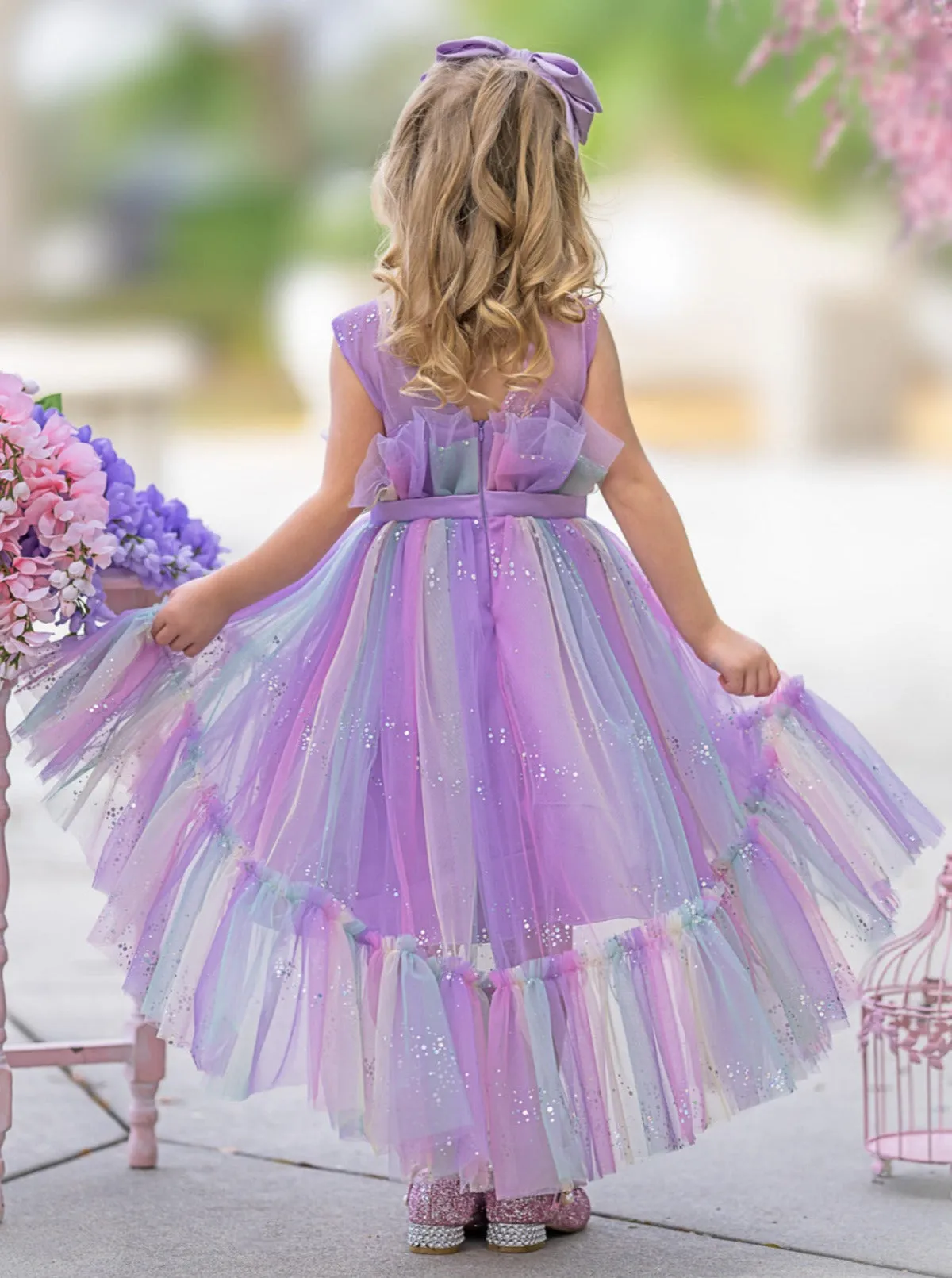Leave Everyone Stunned Belted Tutu Dress