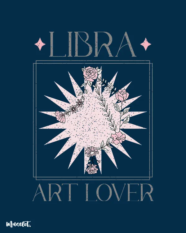Libra art lover printed t shirts