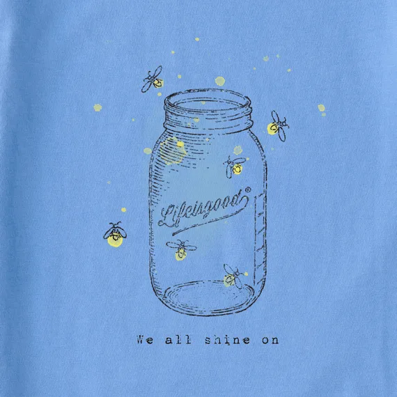 Life Is Good Women's Tee, Cornflower Blue (Size M)