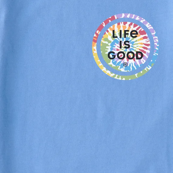 Life Is Good Women's Tee, Cornflower Blue (Size XL)