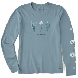 Life is Good Women's Tee, Smoky Blue (Size L)