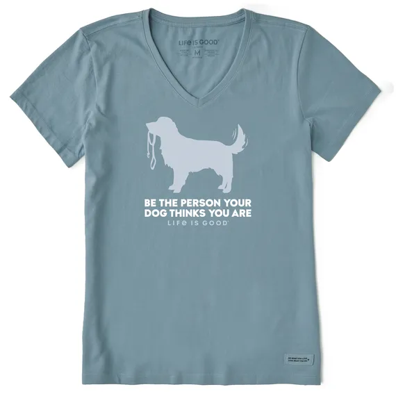 Life Is Good Women's Tee, Smoky Blue (Size XL)