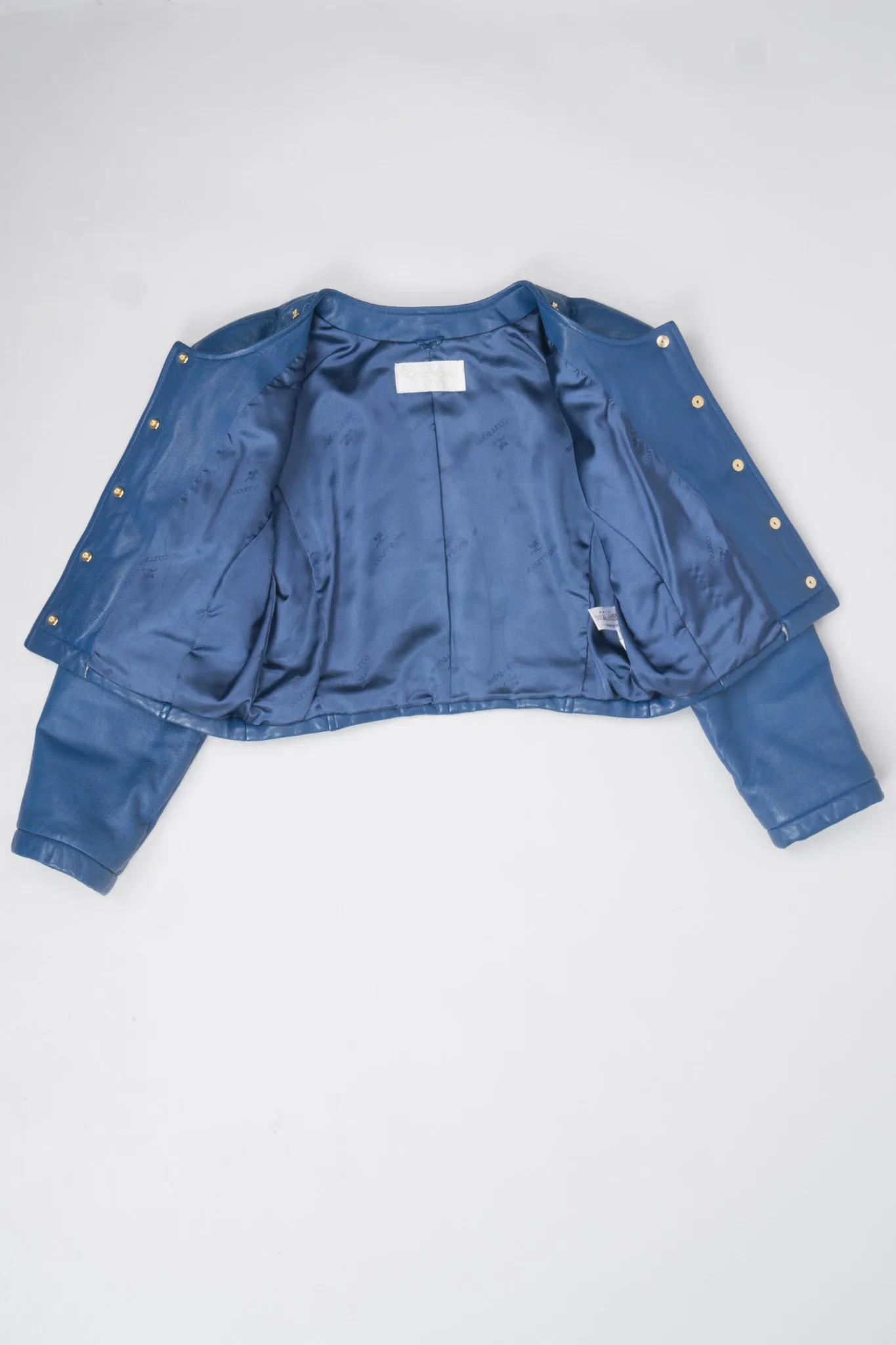 Logo Stud Leather Jacket