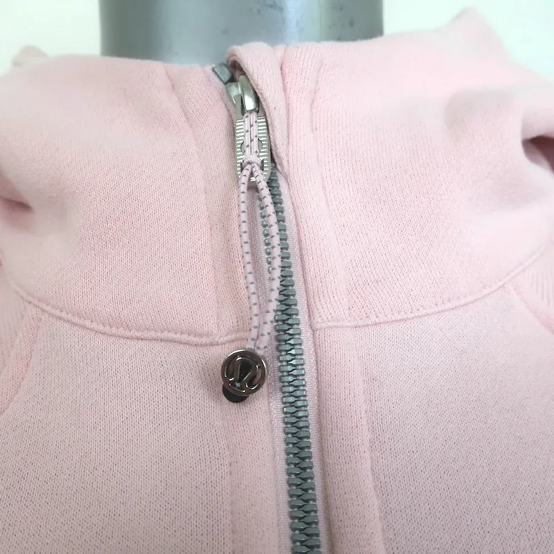 Lululemon Scuba Oversized Half-Zip Hoodie Sweatshirt Light Pink Size XS/S