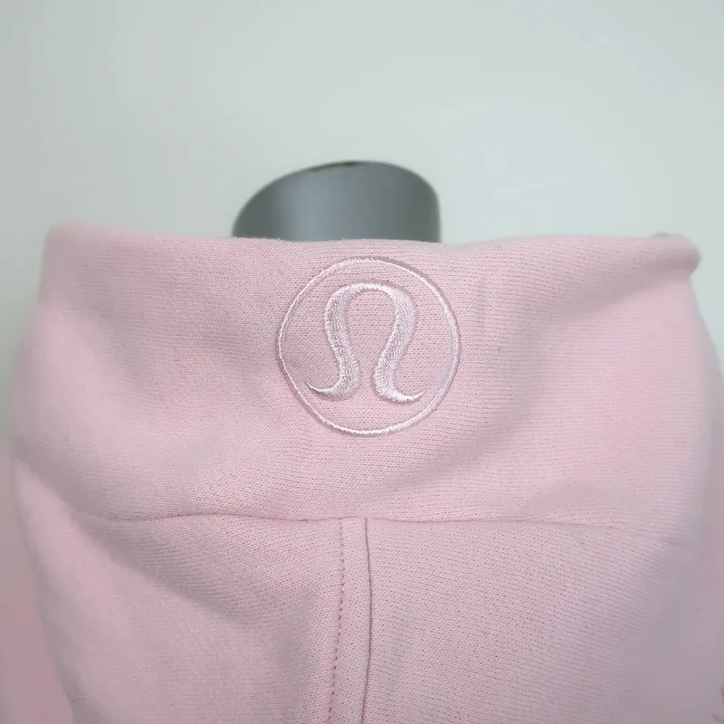 Lululemon Scuba Oversized Half-Zip Hoodie Sweatshirt Light Pink Size XS/S