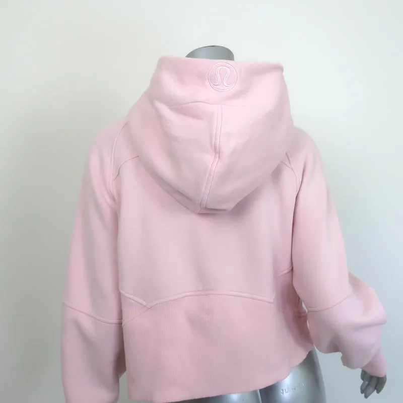 Lululemon Scuba Oversized Half-Zip Hoodie Sweatshirt Light Pink Size XS/S