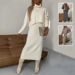 Luna 2pcs Sleeveless Dress and Turtleneck Jumper