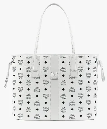 MCM Reversible Liz Shopper in Visetos-MWPCSVI01-White-Medium
