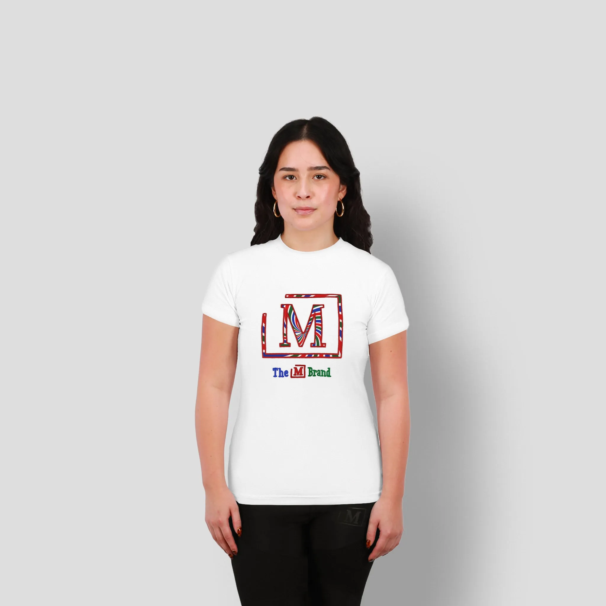 MDB Clearance Women's "M" Swirl Embroidered Logo T-Shirt