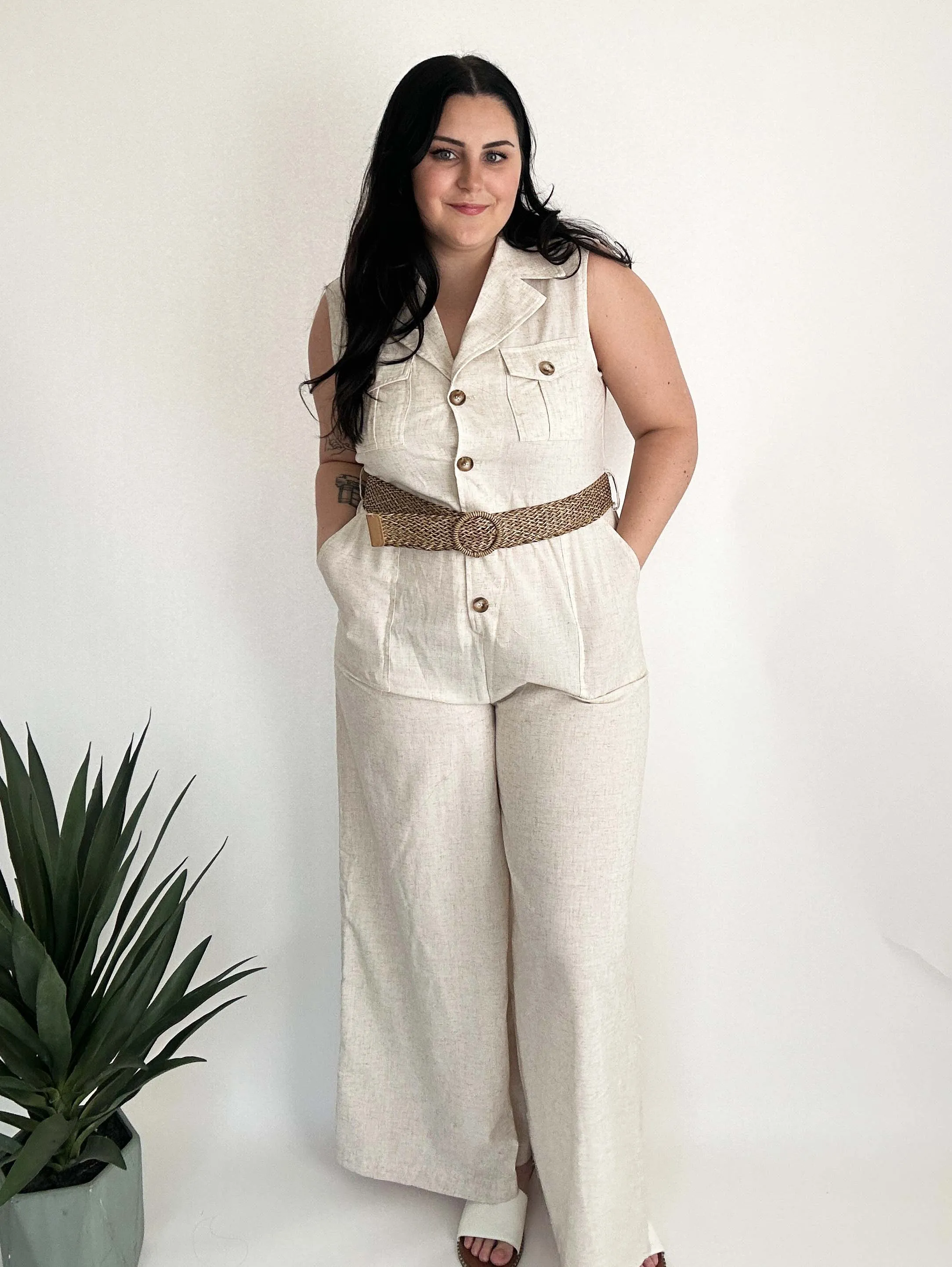Mila Belted Jumpsuit