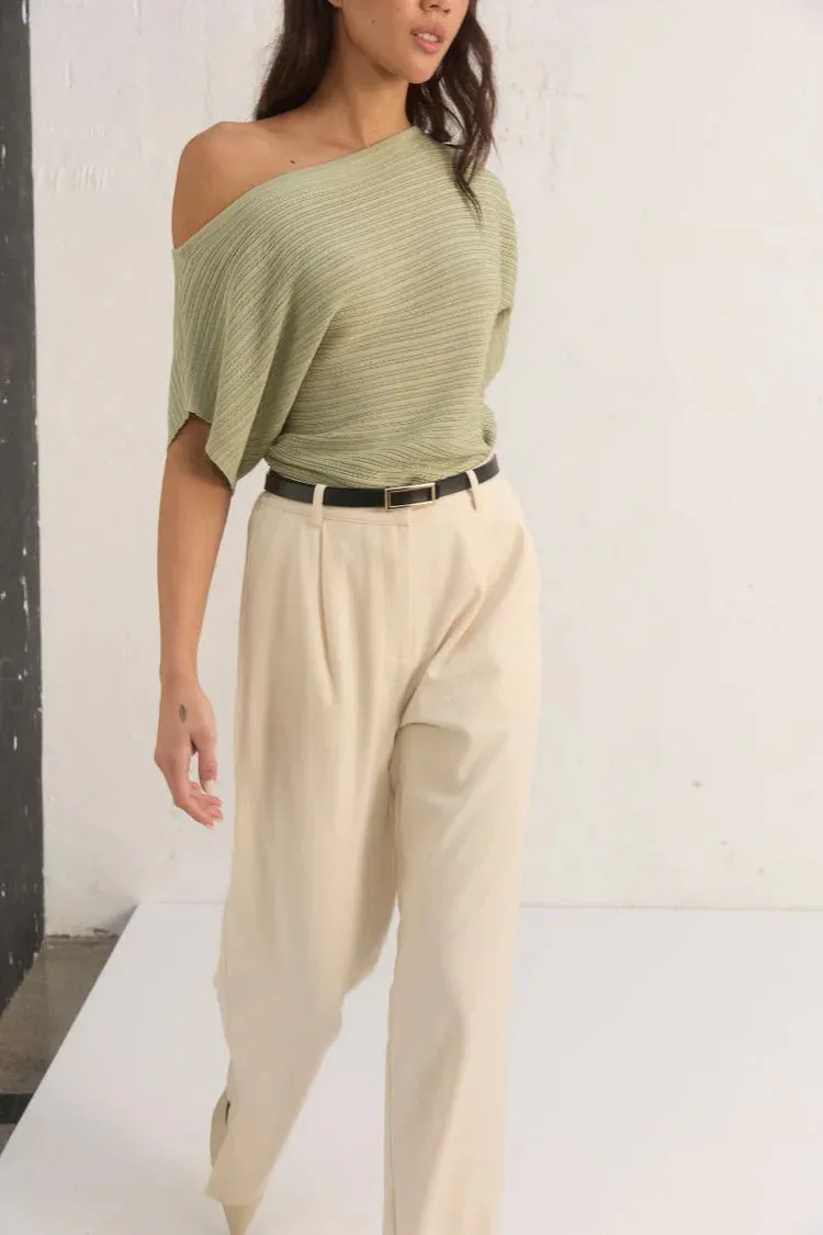 MØN RENN Celest Knit Top - Sage