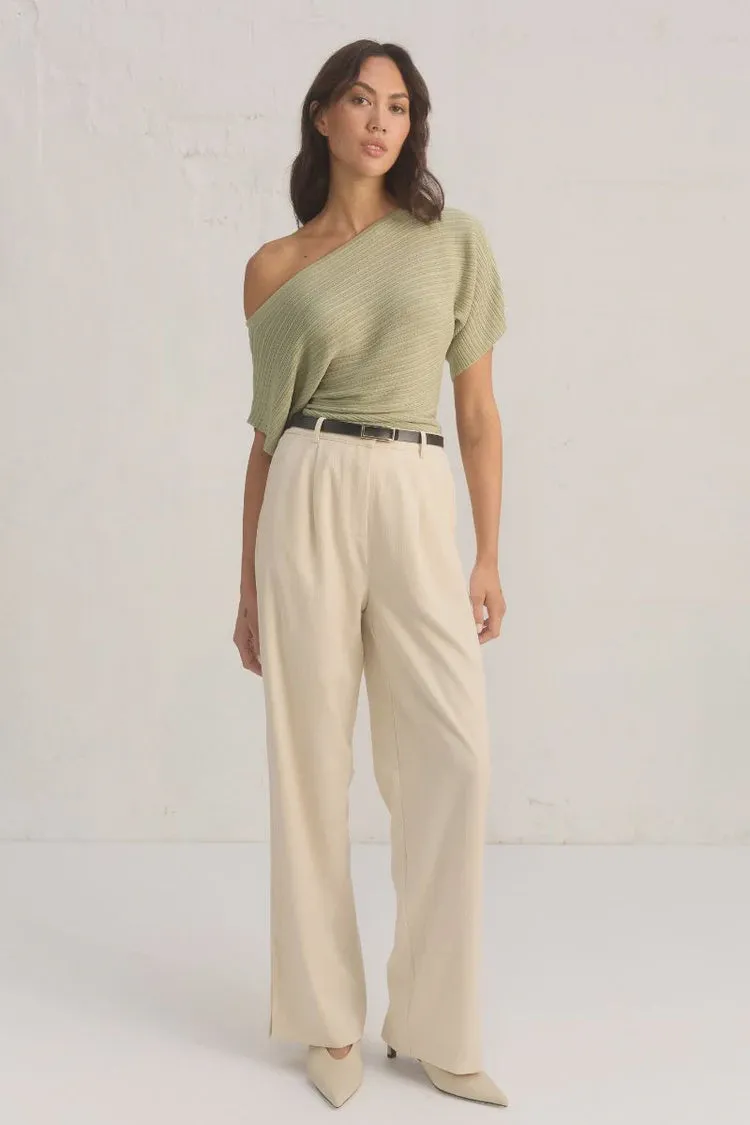 MØN RENN Celest Knit Top - Sage