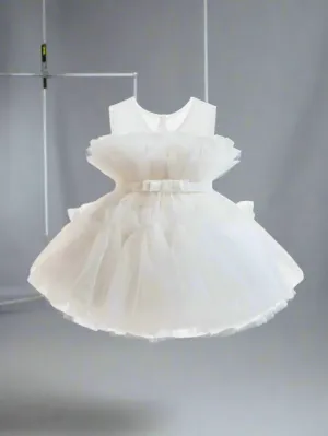 Modern Fairytale Belted Tutu Flower Girl Dress