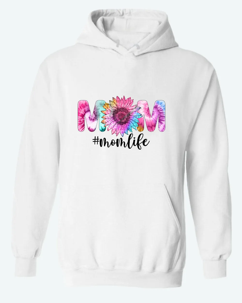 Mom Life flowery design hoodie