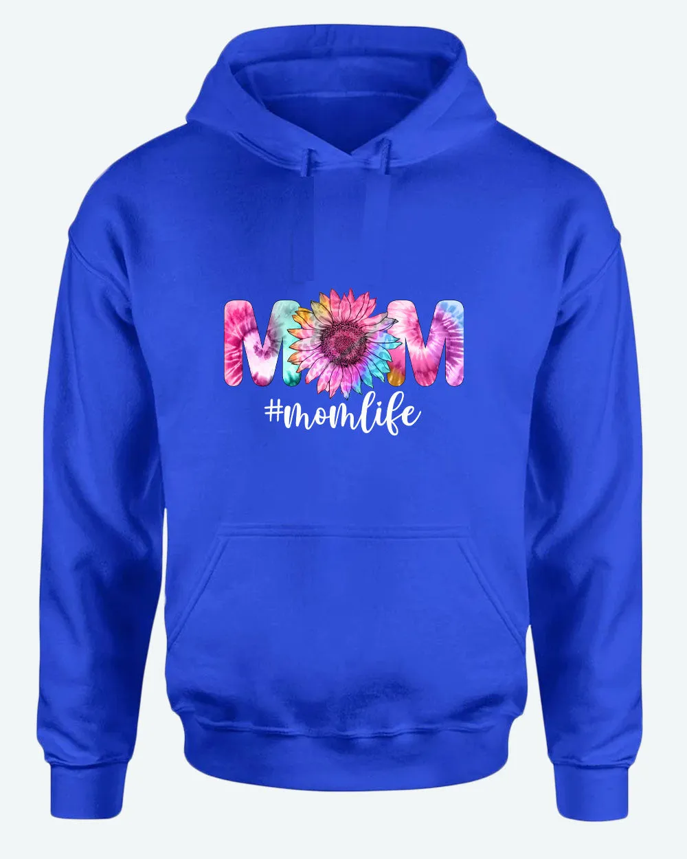 Mom Life flowery design hoodie