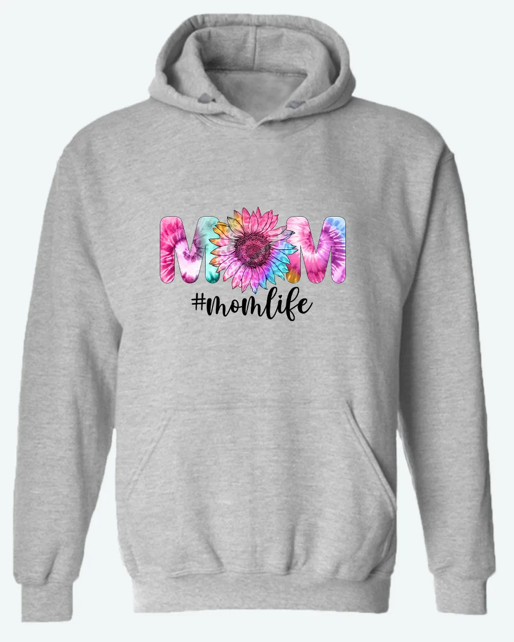 Mom Life flowery design hoodie