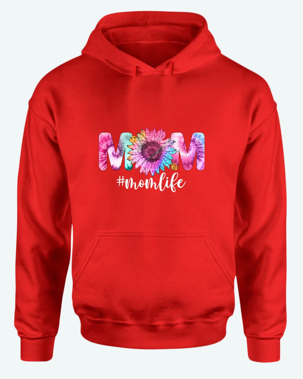 Mom Life flowery design hoodie