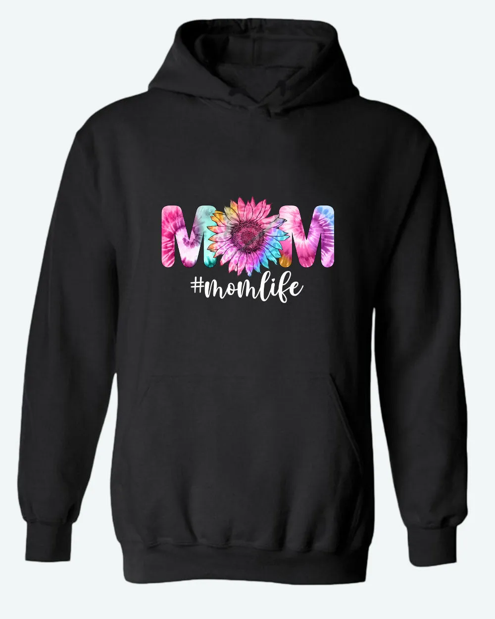 Mom Life flowery design hoodie