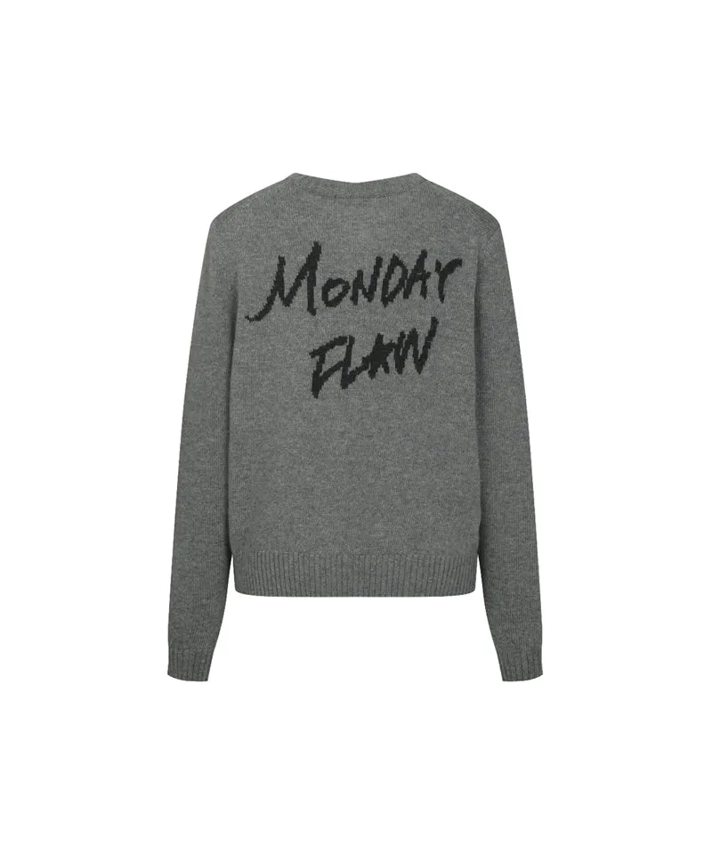 Monday Flow Soft Knit Cardigan - Gray