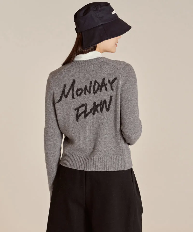 Monday Flow Soft Knit Cardigan - Gray