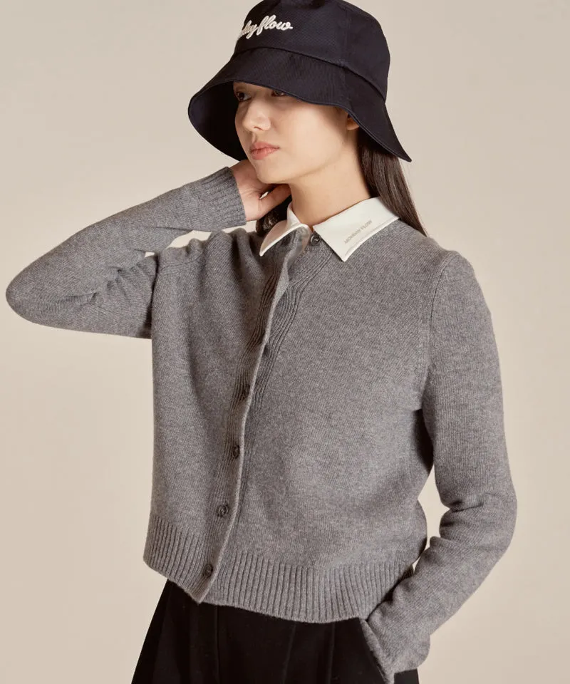 Monday Flow Soft Knit Cardigan - Gray