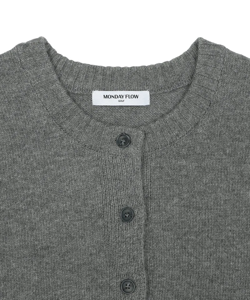 Monday Flow Soft Knit Cardigan - Gray