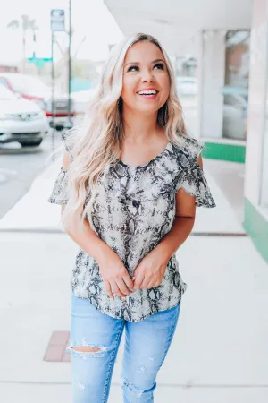 No Promises Chiffon Top - Black